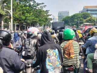 HUT TNI di Monas Bikin Macet Parah Motor Sampai Tidak Bisa Bergerak